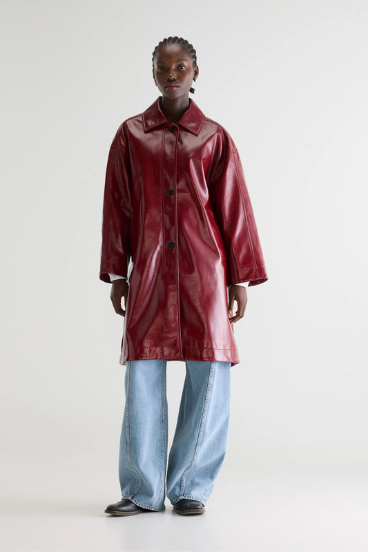 Jana vinyl coat (261 / W / CERISE)