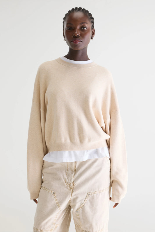Angum relaxed sweater (261 / W / OATMEAL)