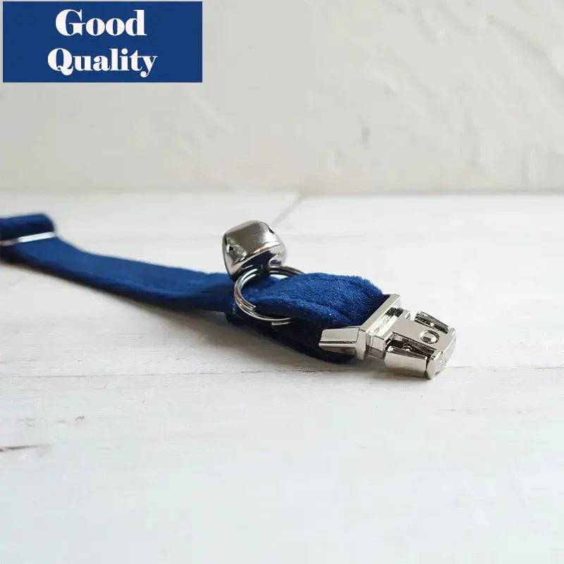 Green Cat Small Dog Collar with Bell Personalized Engraving ID Tag Nameplate Kitten Collars Necklace Small Dogs Puppy Bulldog Chihuahua Yorshire